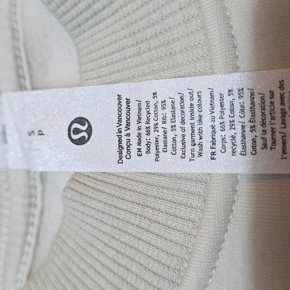 Lululemon Heavyweight Fleece Oversized Pullover *Bone Size Small 2025 - Picture 6 of 16